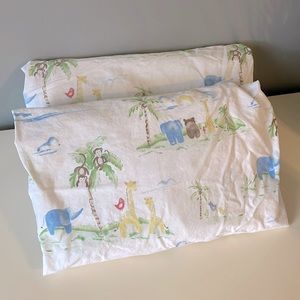 Pottery Barn jungle animal crib sheet